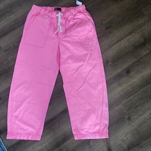 GAP Denim Pull-On Barrel in bright pink! Size Large New.